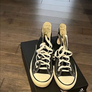 Converse Black and White High-Top Sneakers